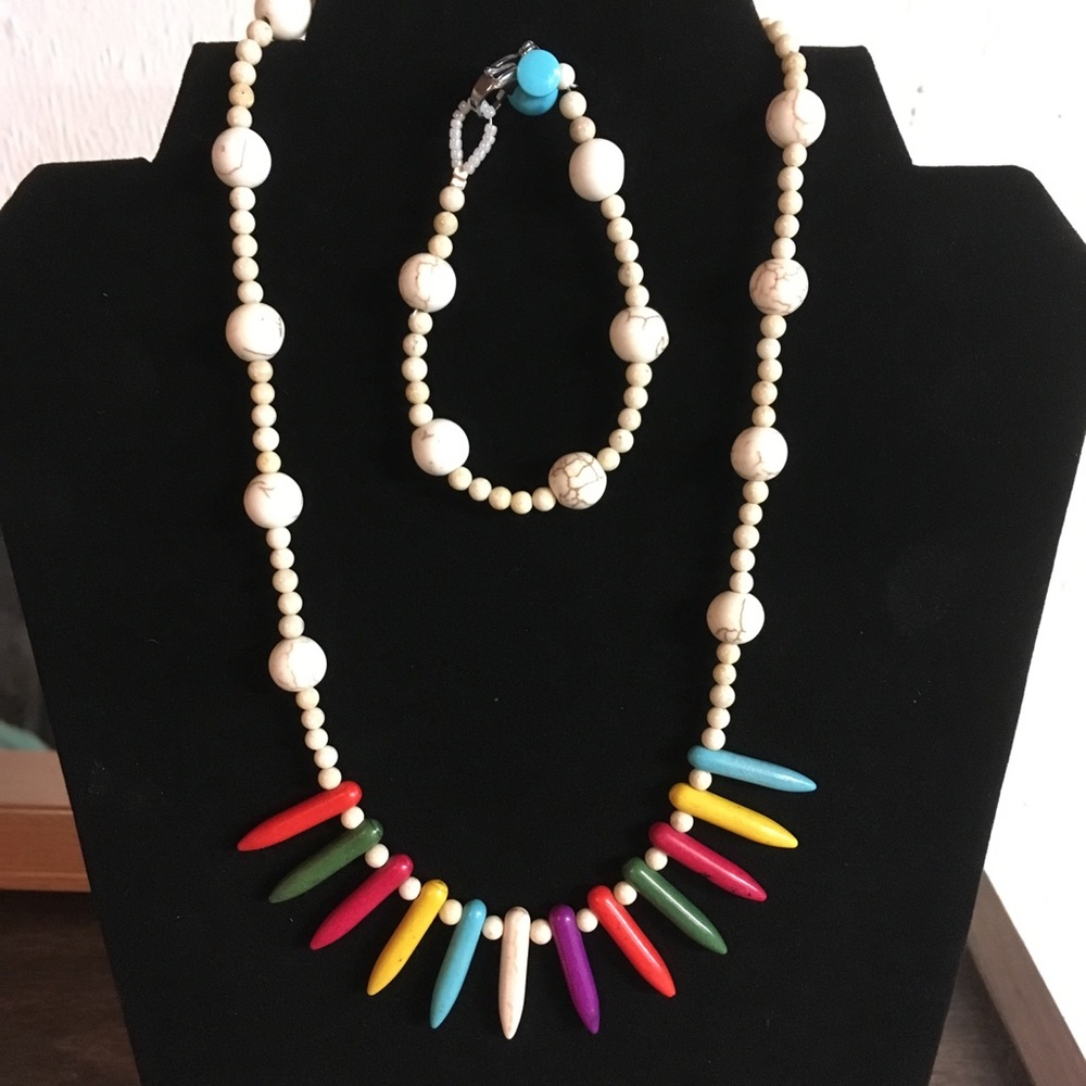 Necklace with bracelet
